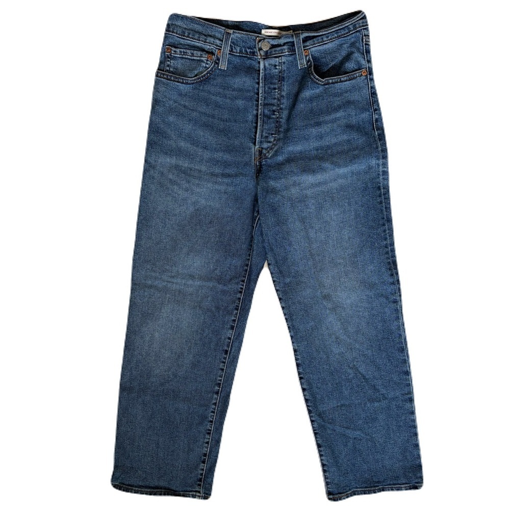 Levi's Women's Straight Leg Blue Jeans - Picture 1 of 10